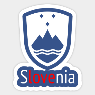 I love Slovenia Sticker